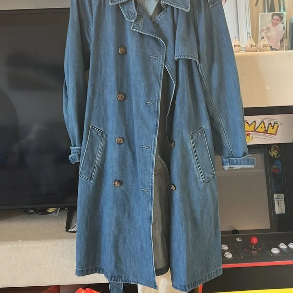 NWT Black Label Lauren Ralph Lauren
Denim Trench Coat - Picture 2 of 10